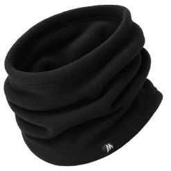 Komin polarowy bandana Martes Taliv czarny. Czarne szaliki MARTES, bez wzorów, z polaru. W wyprzedaży za 22.99 zł.