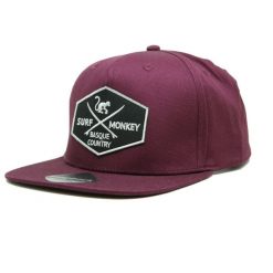 Czapka Trucker – Płaski daszek – Snapback / Dorośli / Jeden rozmiar (Bordowy). Czerwone czapki z daszkiem SURF MONKEY, bez wzorów, z bawełny. Za 139.95 zł.