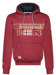 Geographical Norway Bluza "Fastlife" w kolorze czerwonym rozmiar: L. Czerwone bluzy Geographical Norway, l, bez wzorów, z kapturem. Za 109.78 zł.
