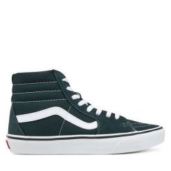 Tenisówki Vans. Zielone trampki Vans, bez wzorów, bez zapięcia. Za 259.99 zł.