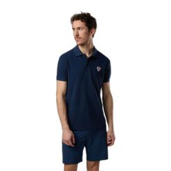 Polo Rossignol Classic. Niebieskie koszulki polo Rossignol, m, bez wzorów, z bawełny, bez kołnierzyka, bez ramiączek. Za 406.50 zł.