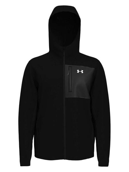 Under Armour Kurtka softshellowa "Shield" w kolorze czarnym rozmiar: L. Czarne kurtki outdoor i hardshell Under Armour, l, bez wzorów, bez kaptura. Za 288.52 zł.