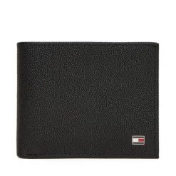 Duży Portfel Męski Tommy Hilfiger. Czarne portfele Tommy Hilfiger, bez wzorów. Za 259.99 zł.