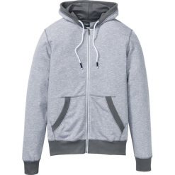 Bluza rozpinana z kapturem melanżowa bonprix dymny szary melanż. Bluzy marki bonprix. Za 99.99 zł.