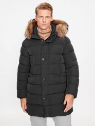 Hetregó Kurtka puchowa Parker 8K436M 23WU07 Czarny Regular Fit. Czarne kurtki Hetregó, m, bez wzorów, z puchu, bez kaptura. Za 1,799.00 zł.