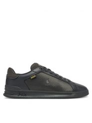 Polo Ralph Lauren Sneakersy Heritage Court Utily 809P15735001 Czarny. Czarne buty sportowe casual Polo Ralph Lauren, bez wzorów, ze skóry, bez zapięcia. Za 599.99 zł.