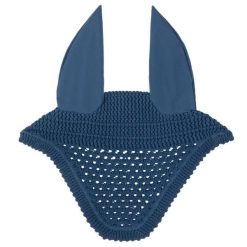 Czapka z muchą dla koni QHP Salerno. Niebieskie krawaty i muchy QHP, bez wzorów. Za 156.50 zł.
