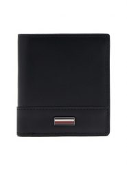 Tommy Hilfiger Duży Portfel Męski Th Corp Trifold AM0AM13247 Czarny. Czarne portfele Tommy Hilfiger, bez wzorów, ze skóry. Za 259.99 zł.