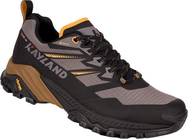 Buty trekkingowe Kayland Duke Lite Gore-Tex brązowo-szare. Brązowe buty turystyczne Kayland, bez wzorów, z gore-texu, bez zapięcia, trekkingowe, gore-tex. Za 669.00 zł.