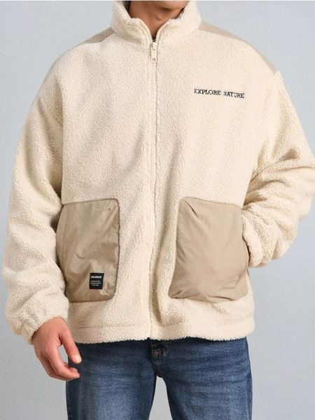 Bluza crewneck - beżowy. Brązowe bluzy bez kaptura Sinsay, l, bez wzorów, bez kaptura. W wyprzedaży za 25.99 zł.