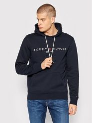 Tommy Hilfiger Bluza Core Logo MW0MW10752 Granatowy Regular Fit. Niebieskie bluzy Tommy Hilfiger, l, bez wzorów, z syntetyku, bez kaptura. Za 319.99 zł.