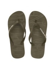 Emporio Armani Japonki EX000041 AF22188 M7170 Zielony ciemny. Zielone japonki Emporio Armani, bez wzorów, z syntetyku. Za 319.99 zł.