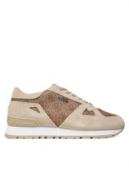 Guess Sneakersy FMTTRE ELL12 Beżowy. Brązowe buty sportowe casual Guess, z aplikacjami, ze skóry, bez zapięcia. Za 529.99 zł.