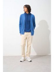 AUTHENTIC CASHMERE Kaszmirowy kardigan w kolorze niebieskim rozmiar: M. Niebieskie swetry rozpinane AUTHENTIC CASHMERE, m, bez wzorów, z kaszmiru, bez kołnierzyka, bez ramiączek. Za 456.99 zł.