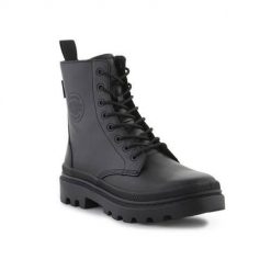 Buty do chodzenia męskie Palladium Pallatrooper. Czarne buty sportowe casual Palladium, bez wzorów, z gumy, za kostkę, bez zapięcia. Za 802.00 zł.