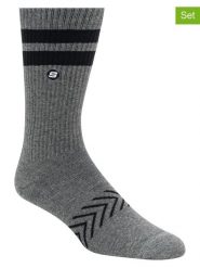 Skechers Skarpety (6 par) w kolorze szaro-czarnym rozmiar: 40,5-46. Czarne skarpety Skechers, bez wzorów, ze splotem. Za 65.99 zł.