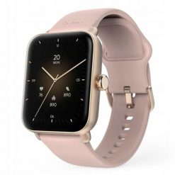 SMARTWATCH Zegarek Sportowy Hama Fit Watch 6010 GPS Prostokątny Złoty. Czerwone zegarki HAMA, złote. W wyprzedaży za 255.35 zł.