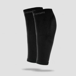 Podkolanówki kompresyjne nylonowe czarne. Czarne skarpetki sportowe GYMBEAM, bez wzorów, z elastanu. Za 35.99 zł.
