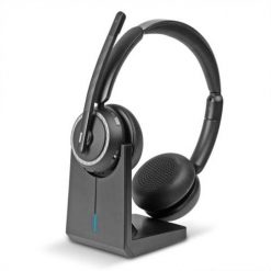 Lindy L118 Zestaw słuchawkowy Bezprzewodowy Opaska na głowę Biuro/centrum telefoniczne USB Type-C Bluetooth Podstawka do ładowania Czarny. Czarne słuchawki bezprzewodowe LINDY. Za 516.99 zł.