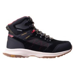 Buty trekkingowe Elbrus Darda Mid WP V. Czarne buty trekkingowe ELBRUS, bez wzorów, bez zapięcia. Za 878.75 zł.