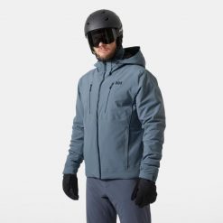 Kurtka narciarska Helly Hansen Alpha 4.0. Niebieskie kurtki narciarskie i snowboardowe Helly Hansen, m, bez wzorów, narciarskie. W wyprzedaży za 1,719.50 zł.
