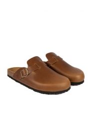 BABUNKERS Family Skórzane klapki w kolorze jasnobrązowym rozmiar: 42. Brązowe klapki BABUNKERS Family, ze skóry. Za 173.99 zł.