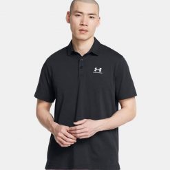 Koszulka polo męska Under Armour UA Icon. Czarne koszulki polo Under Armour, m, bez wzorów, bez kołnierzyka, bez ramiączek, na golfa. W wyprzedaży za 106.99 zł.