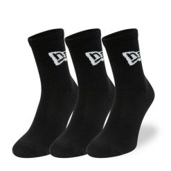 Skarpetki z flagą New Era Crew. Czarne skarpety New Era, bez wzorów, z bawełny. Za 92.00 zł.