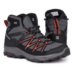 Buty męskie sportowe GORE-TEX SALOMON DAINTREE MID. Czarne buty sportowe casual Salomon, na jesień, bez wzorów, z gore-texu, bez zapięcia. W wyprzedaży za 419.00 zł.