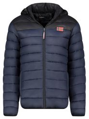 Geographical Norway Kurtka pikowana "Amigoglerc Hood" w kolorze granatowo-czarnym rozmiar: XL. Niebieskie kurtki Geographical Norway, xl, bez wzorów, bez kaptura. Za 194.61 zł.