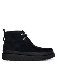 Clarks Kozaki WallabeeFTR2Hi 26183461 Czarny. Czarne kozaki Clarks, bez wzorów, ze skóry, bez obcasa, bez zapięcia. Za 609.99 zł.