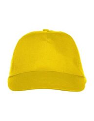 Clique Texas Cap czapka 5-panelowa z twillu. Żółte czapki z daszkiem CLIQUE, bez wzorów, z bawełny. Za 77.89 zł.