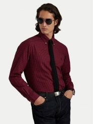 Polo Ralph Lauren Koszula 710953644001 Czerwony ciemny Custom Fit. Czerwone koszule Polo Ralph Lauren, m, bez wzorów, z bawełny, bez kołnierzyka, bez ramiączek. Za 729.99 zł.