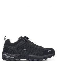CMP Trekkingi Rigel Low Fitgo Wp 3Q13587 Czarny. Czarne buty trekkingowe CMP, bez wzorów, ze skóry, bez zapięcia. Za 529.99 zł.