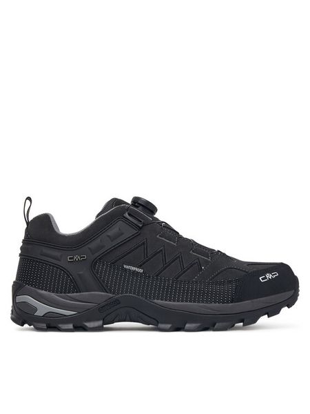 CMP Trekkingi Rigel Low Fitgo Wp 3Q13587 Czarny. Czarne buty trekkingowe CMP, bez wzorów, ze skóry, bez zapięcia. Za 529.99 zł.