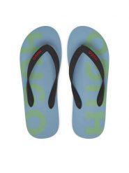 HUGO Japonki Arvel 50497860 Błękitny. Niebieskie japonki Hugo, bez wzorów, z tworzywa sztucznego. Za 199.99 zł.