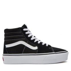 Tenisówki Vans. Czarne trampki Vans, bez wzorów, bez zapięcia. Za 299.99 zł.