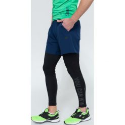 Spodenki treningowe męskie SKMF300 - granatowy. Krótkie spodenki sportowe marki 4F. W wyprzedaży za 39.99 zł.