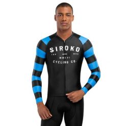 Męska koszulka rowerowa z krótkim rękawem Kolarstwo Siroko M2 Legend. Czarne bluzy SIROKO, m, bez wzorów, z jersey, bez kaptura. W wyprzedaży za 212.00 zł.