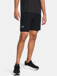 Under Armour Szorty 2w1 "Launch" w kolorze czarnym do biegania rozmiar: M. Czarne szorty Under Armour, m, bez wzorów, z materiału. Za 104.39 zł.