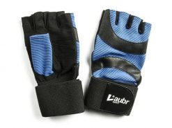 Rękawiczki fitness Laubr Sport niebieskie. Niebieskie rękawiczki FIVE GLOVES, bez wzorów, z materiału. Za 114.99 zł.
