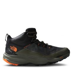 Trekkingi The North Face. Zielone botki sznurowane The North Face, bez wzorów, bez obcasa, bez zapięcia. Za 569.99 zł.