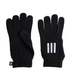 Rękawiczki Essentials 3-Stripes Gloves. Białe rękawiczki Adidas, bez wzorów, z dzianiny. Za 119.00 zł.
