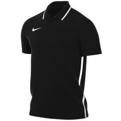 Koszulka męska Nike Dri-Fit Park 26 Polo. Czarne koszulki polo Nike, bez wzorów, z poliesteru, bez ramiączek. Za 89.99 zł.