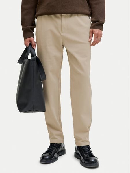 Jack & Jones Spodnie materiałowe Ace Neo 12282533 Beżowy Tapered Fit. Brązowe spodnie materiałowe Jack & Jones, m, bez wzorów, z bawełny. Za 129.99 zł.