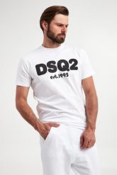 T-shirt męski DSQUARED2. T-shirty Dsquared2, m, bez wzorów, bez kołnierzyka, bez ramiączek. W wyprzedaży za 733.85 zł.