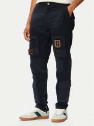 Aeronautica Militare Spodnie cargo 262PA1664UCT04241 Granatowy Regular Fit. Niebieskie spodnie materiałowe Aeronautica Militare, m, bez wzorów, z bawełny. Za 1,349.00 zł.