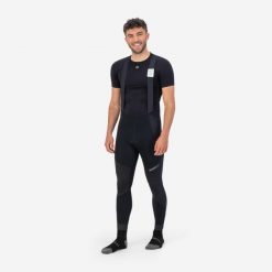 Spodnie rowerowe męskie Rogelli Artico, softshellowe z wkładką żelową. Czarne spodenki rowerowe Rogelli, l, bez wzorów, z elastanu, rowerowe. Za 388.00 zł.
