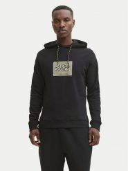 Jack & Jones Bluza Rain 12288098 Czarny Regular Fit. Czarne bluzy Jack & Jones, m, bez wzorów, z bawełny, bez kaptura. Za 159.99 zł.