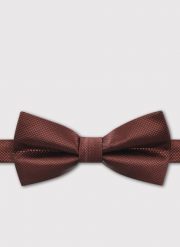 Brązowa mucha męska w strukturalny wzór. Brązowe krawaty i muchy Pako Lorente, bez wzorów, z poliesteru. Za 99.99 zł.